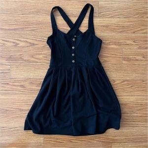 Urban Outfitters Black Cross Back Mini Dress